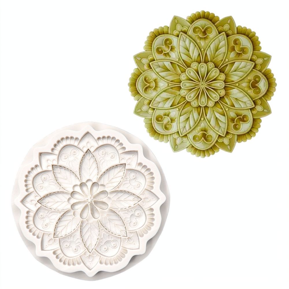 Round Floral Silicone Mold For - Silicone Epoxy Resin Molds Set 评论和价格