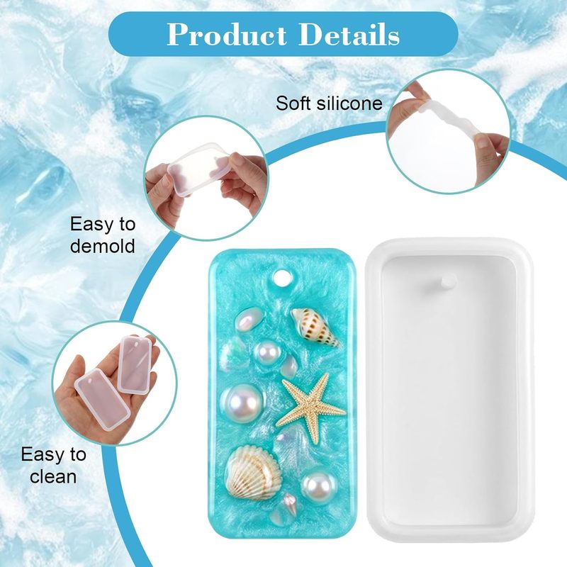 10Resin keychain jewelry casti - Silicone Epoxy Resin Molds Set 评论和价格