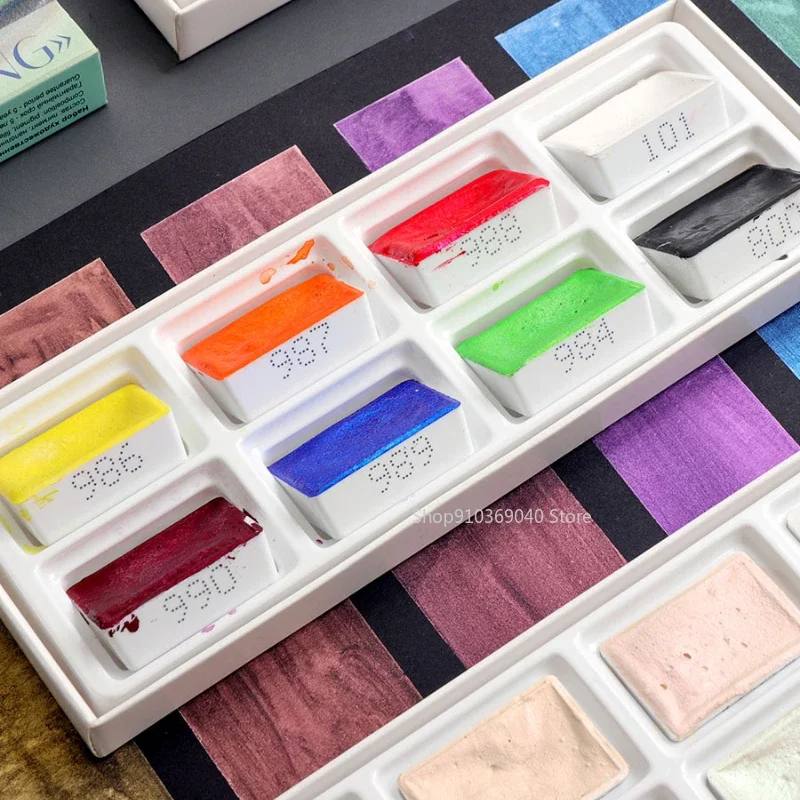 2024 New White Night Master So - Watercolor Paint Set Solid Pigment 评论和价格
