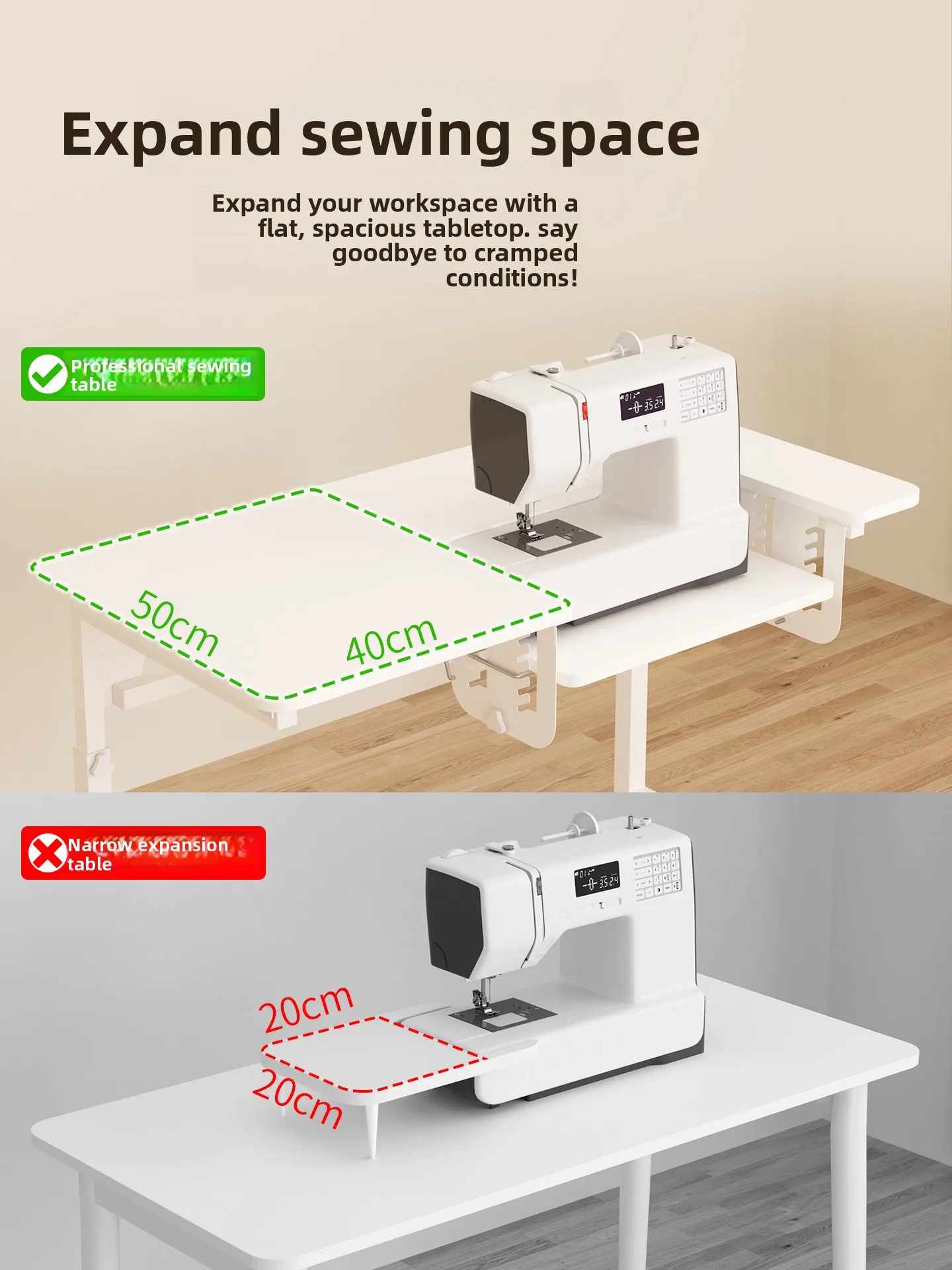 Adjustable Sewing Table for Ho - Sewing 评论和价格
