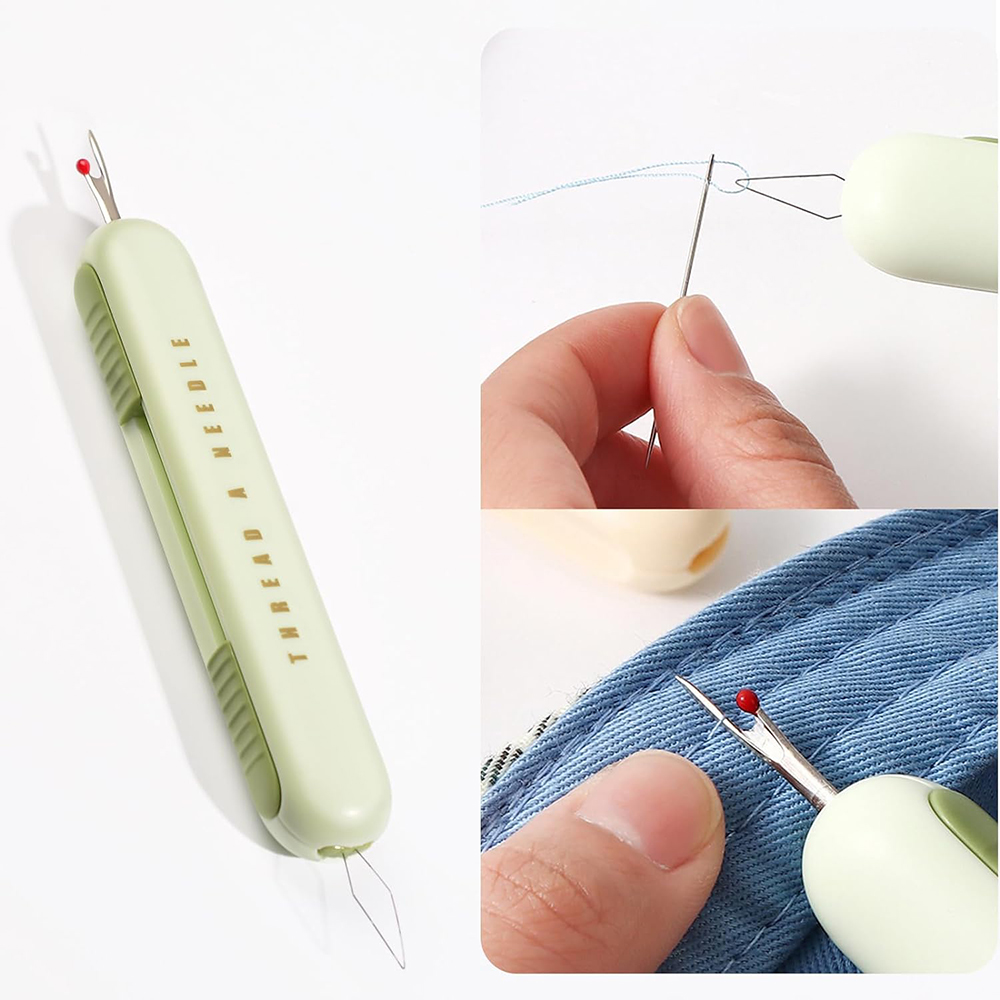 2 in 1 Needle Threader Seam Ri - Cotton Embroidery Thread Skeins 评论和价格