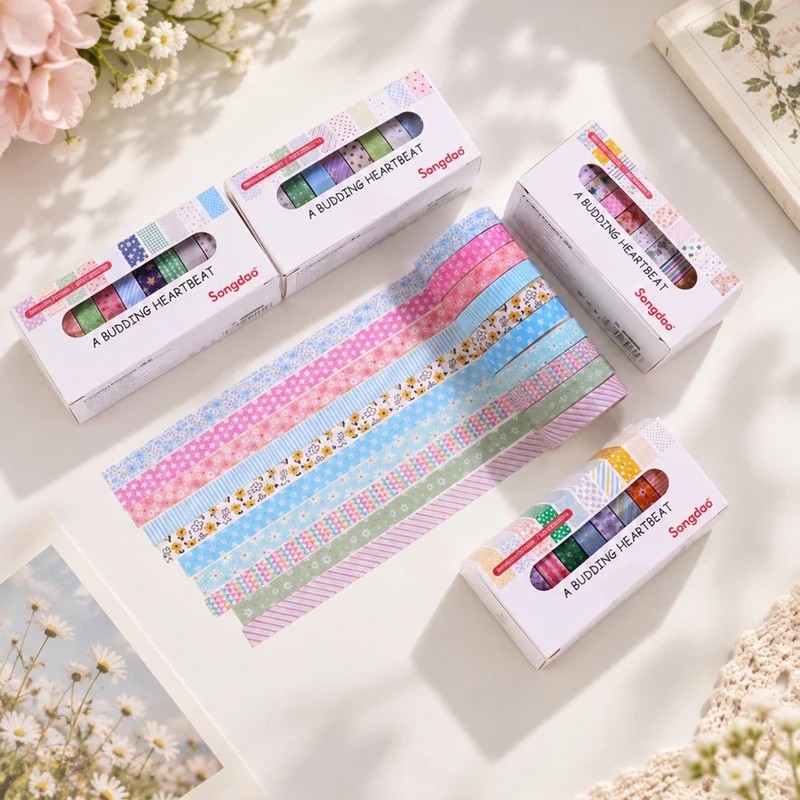 10 Rolls Floral Pastel Washi T - Scrapbooking 评论和价格