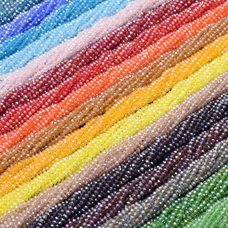 Plating AB Color Transparent S - Glass Seed Beads 2Mm Jewelry Making 评论和价格